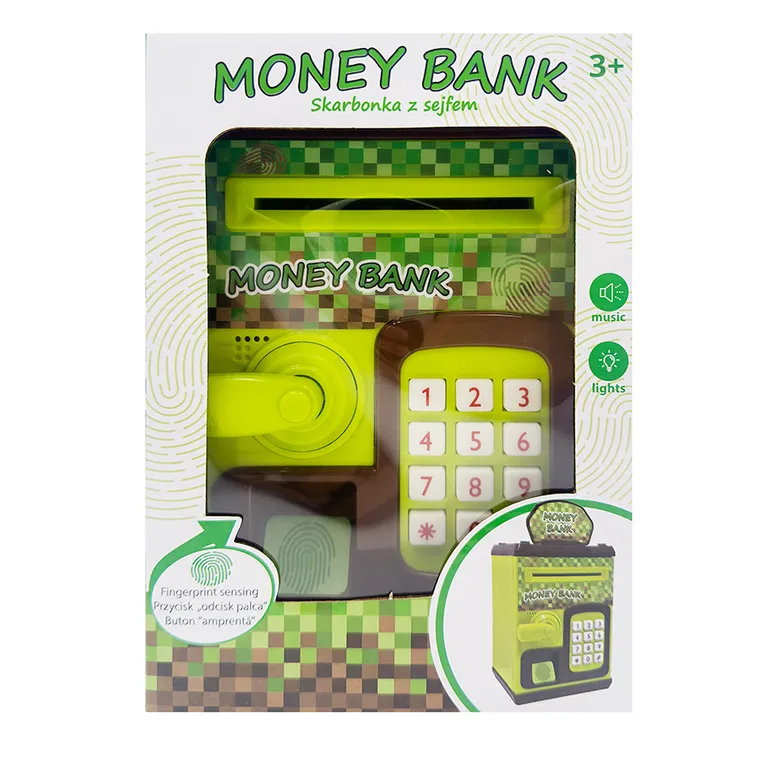 Smiki, Piksele, skarbonka z sejfem na kod