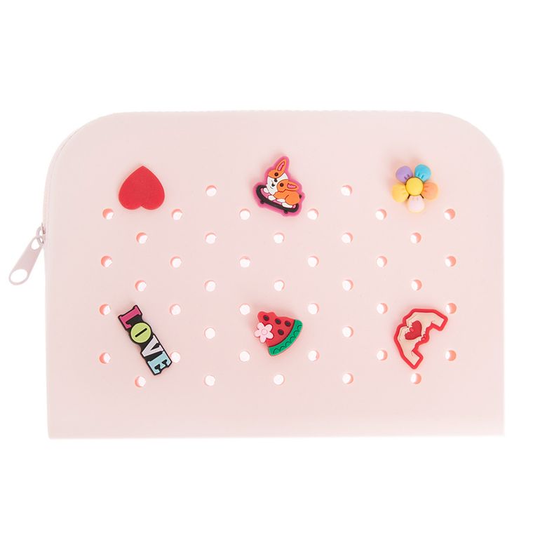 Smiki, piórnik silikonowy z pinami