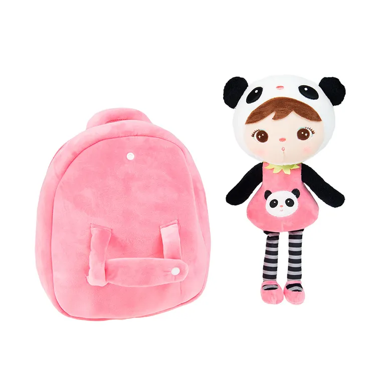 Smiki, plecak z odpinaną lalką, różowy
