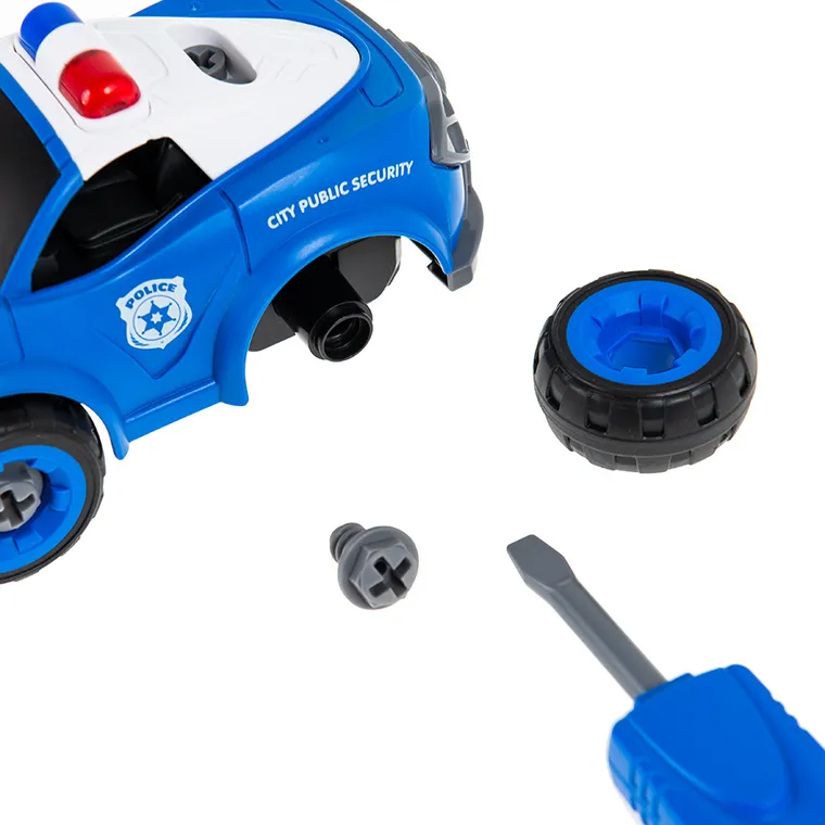 Smiki, Policja, samochód, śrubokręt, zestaw