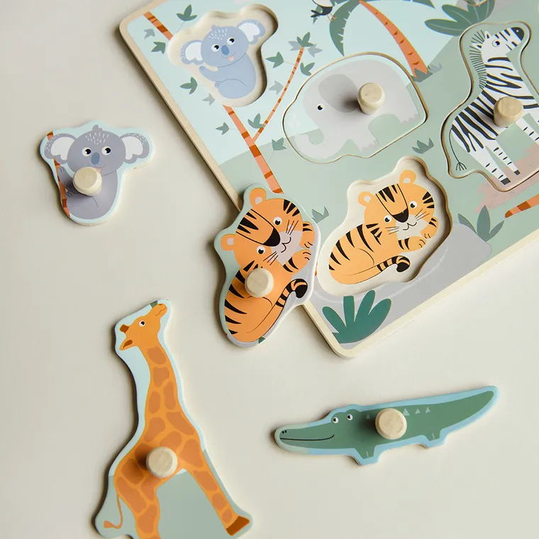 Smiki, Safari, drewniana układanka