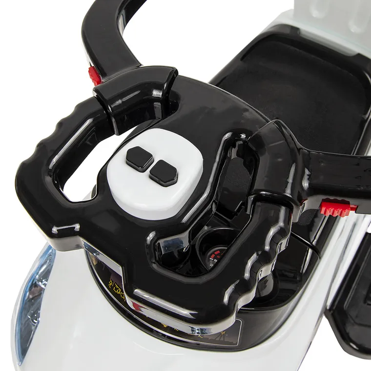 Smiki, Samochód, jeździk z rączką, biały