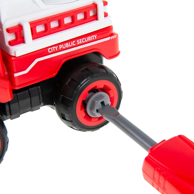 Smiki, straż pożarna z dźwigiem i dźwiękiem, pojazd