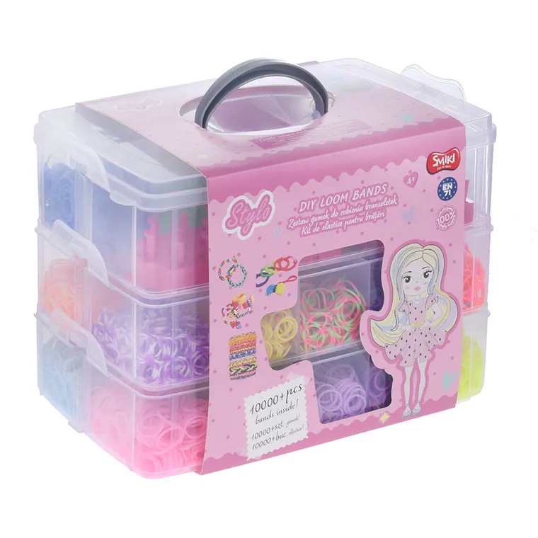 Smiki, Stylo, gumki do tworzenia bransoletek, zestaw kreatywny