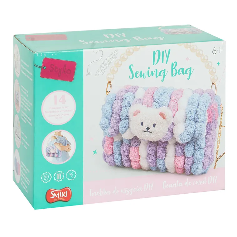Smiki, Stylo, torebka do uszycia, zestaw DIY, miś