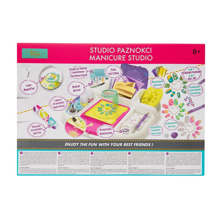 Smiki, Stylo, zestaw do ozdabiania paznokci z lampą