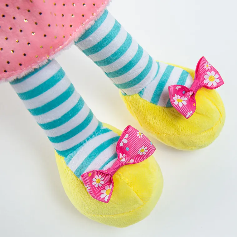 Smiki, szmaciana lalka w sukience, 36 cm, blondynka