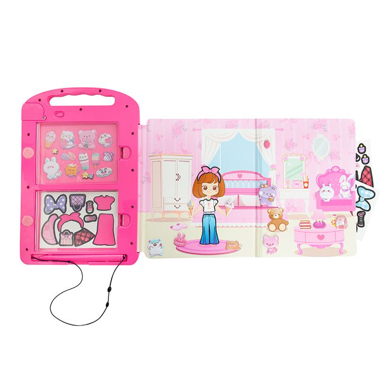 Smiki, tablet do rysowania LCD, magnetyczny, zestaw z akcesoriami