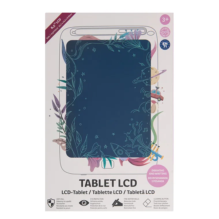 Smiki, tablet graficzny z ekranem LCD, różowy, 8,5"