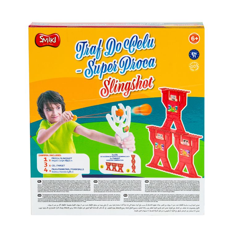 Smiki, Traf do celu - Super Proca, Slingshot, gra zręcznościowa