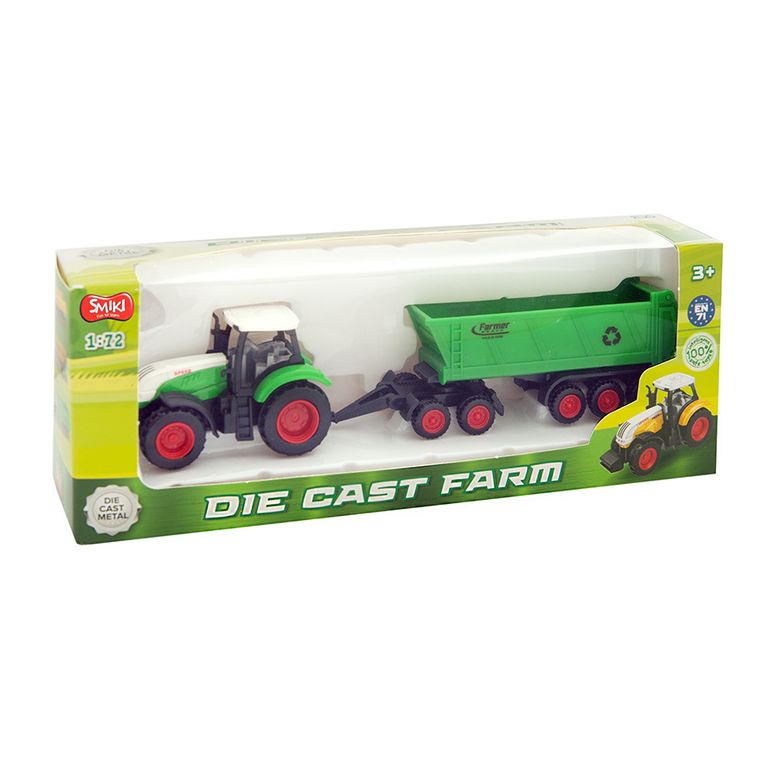 Smiki, Traktor z przyczepą, pojazd, 1:72