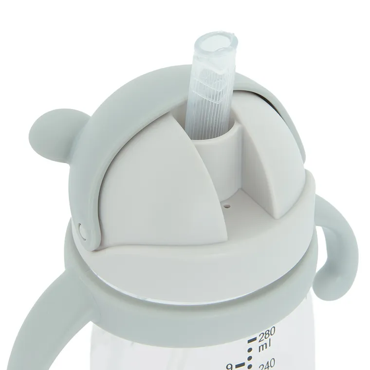 Smiki, Very Bunny, bidon ze słomką, koala, szary, 280 ml