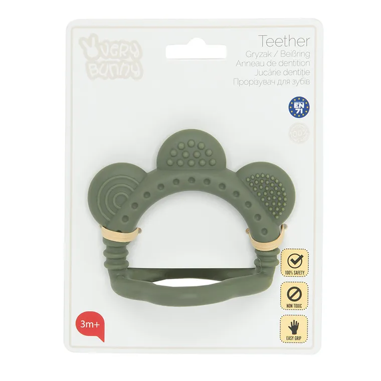 Smiki, Very Bunny, Kwiatek, gryzak silikonowy, zielony