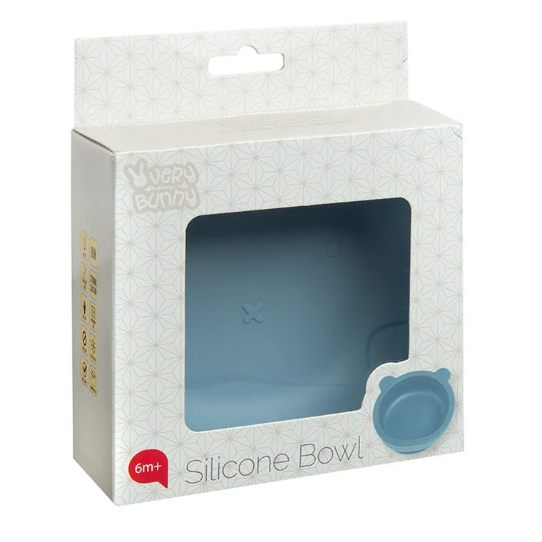 Smiki, Very Bunny, Miś, miska silikonowa, niebieska