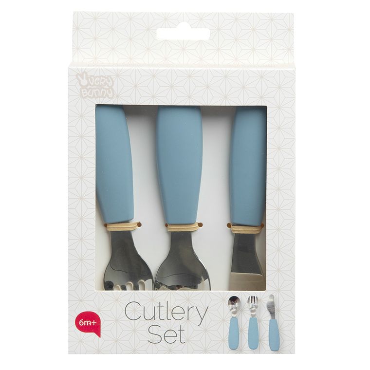 Smiki, Very Bunny, pierwsze sztućce, niebieskie