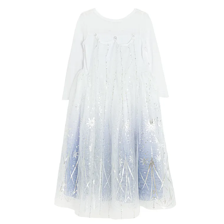 Smiki, Zimowa Księżniczka, sukienka z peruką, strój dla dzieci, 3-4 lata