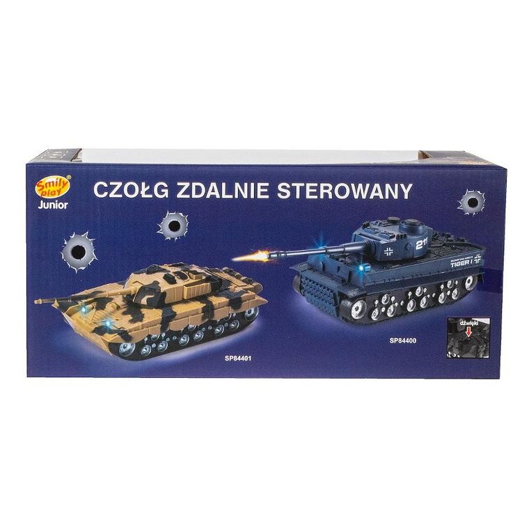 Smily Play, czołg, zdalnie sterowany, z ładowarką