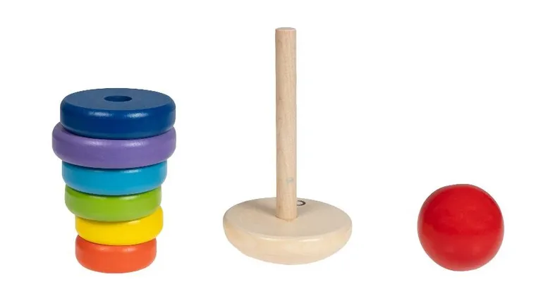 Smily Play, drewniana piramidka, wańka wstańka