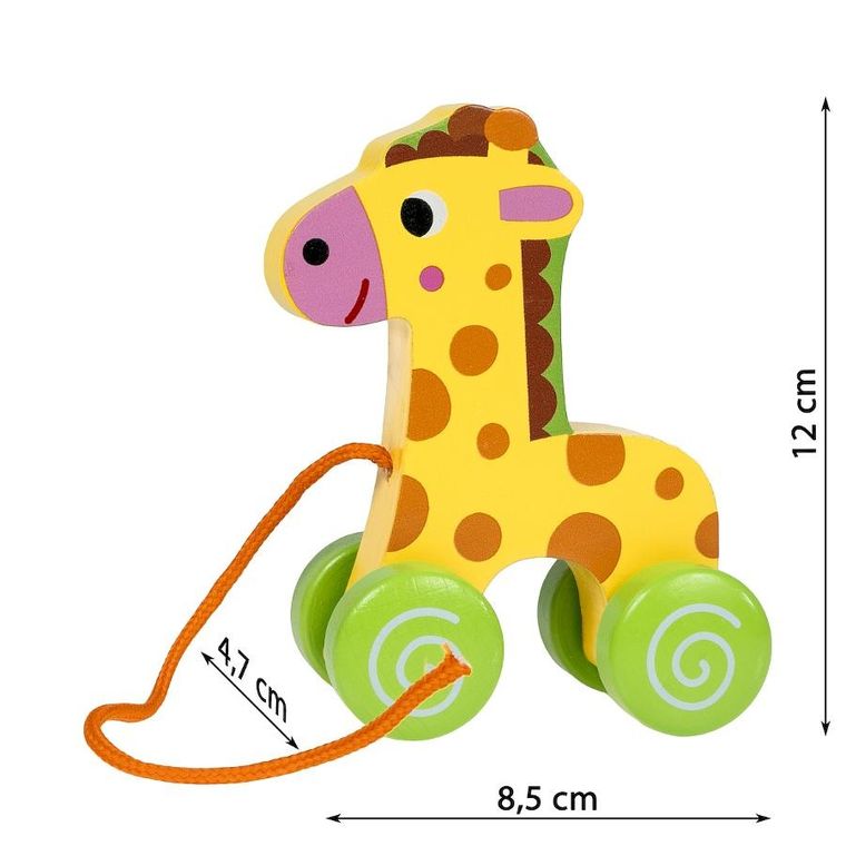 Smily Play, drewniana żyrafa do ciągnięcia