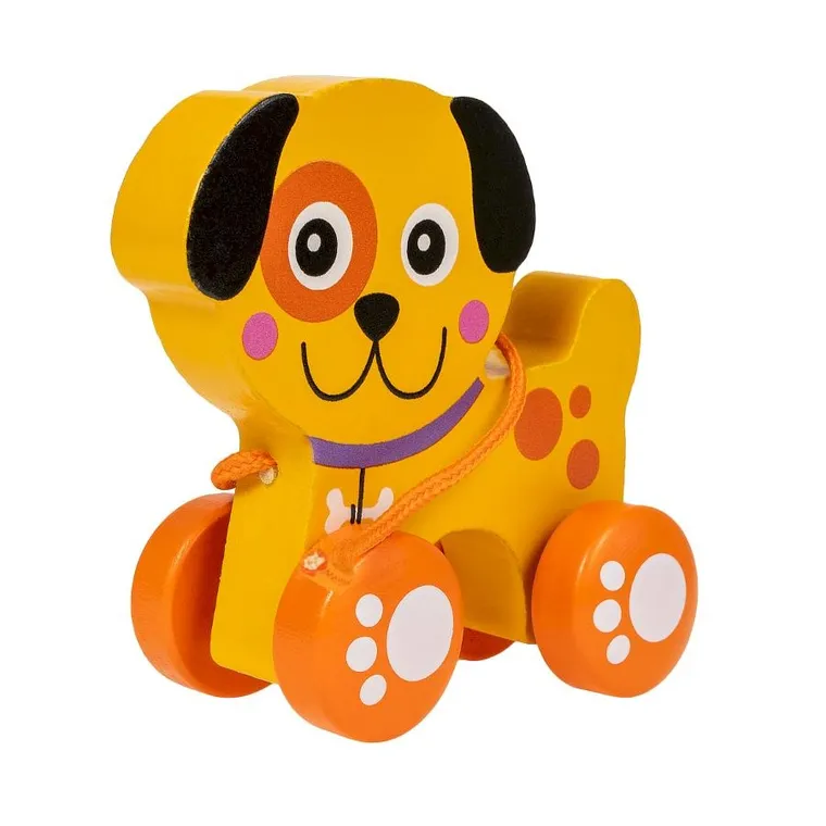 Smily Play, drewniany piesek do ciągnięcia