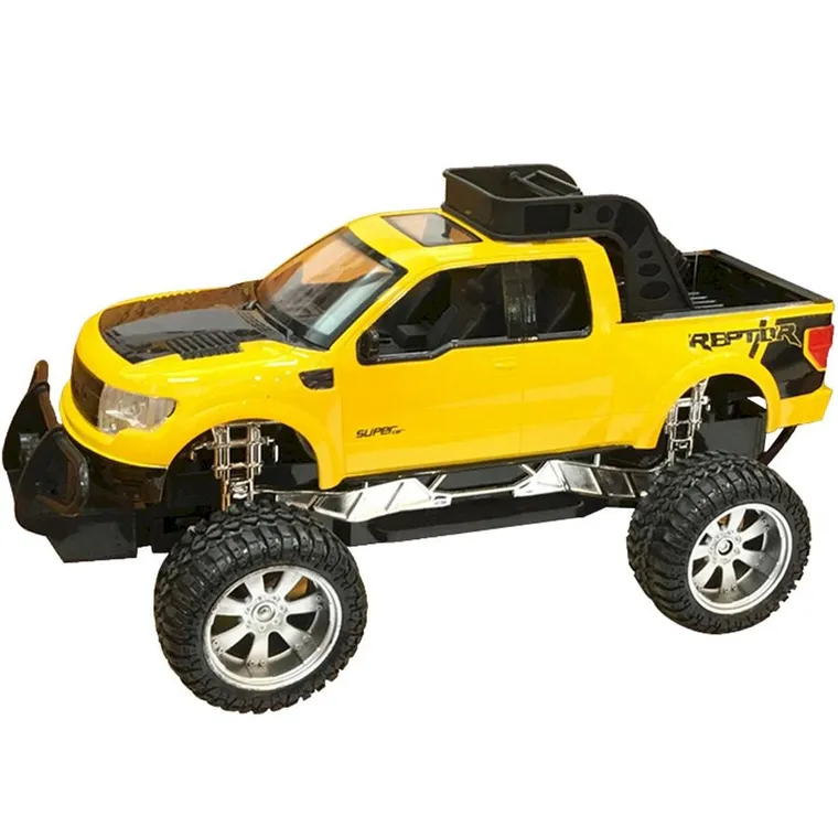 Smily Play, Junior, Auto terenowe, pojazd zdalnie sterowany, światło i dźwięk, żółty, 41 cm