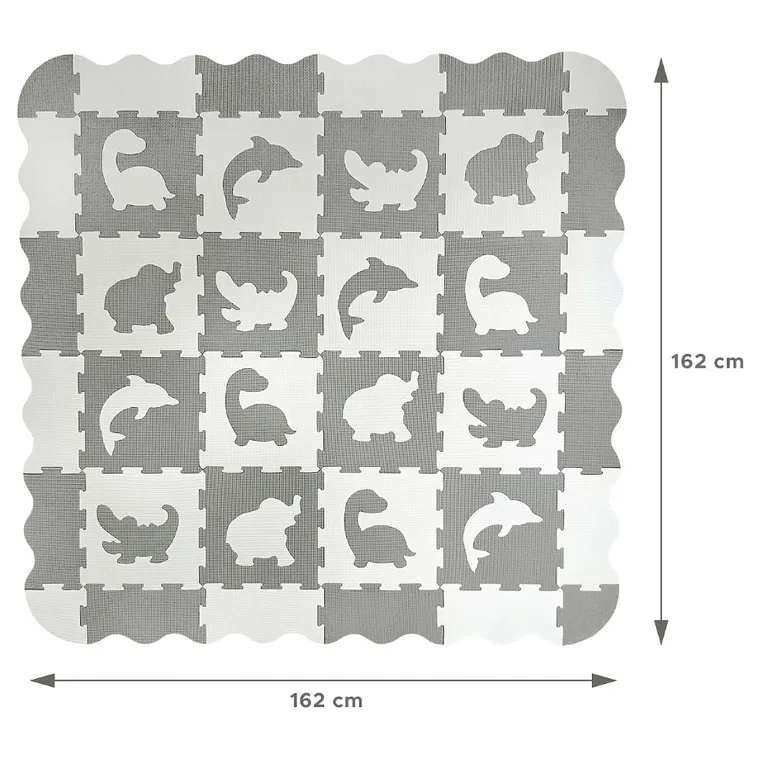 Smily Play, mata piankowa, biało-szara