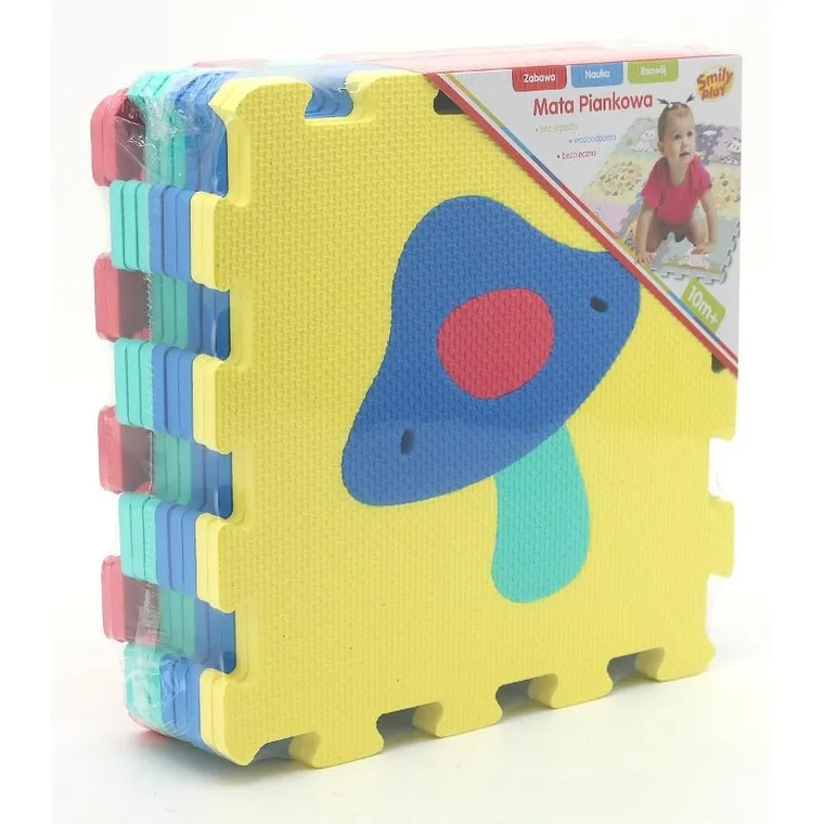 Smily Play, mata piankowa, owoce i warzywa, 10 elementów