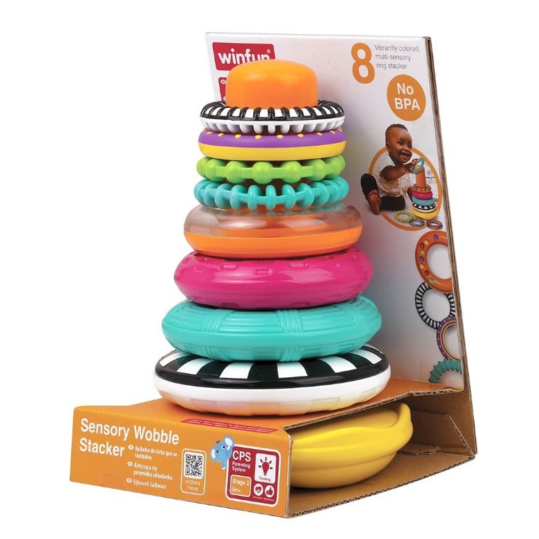 Smily Play, Piramidka sensoryczna, zabawka niemowlęca