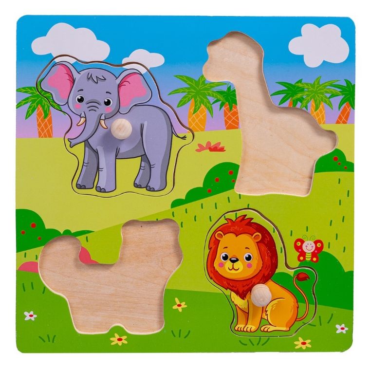 Smily Play, Safari, układanka drewniana