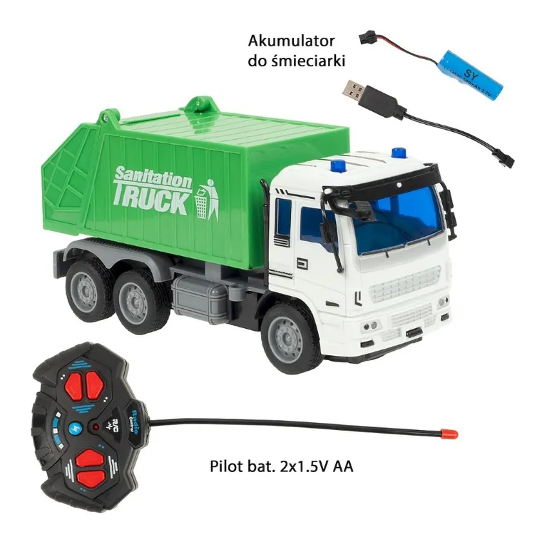 Smily Play, Śmieciarka, pojazd zdalnie sterowany, 1:30