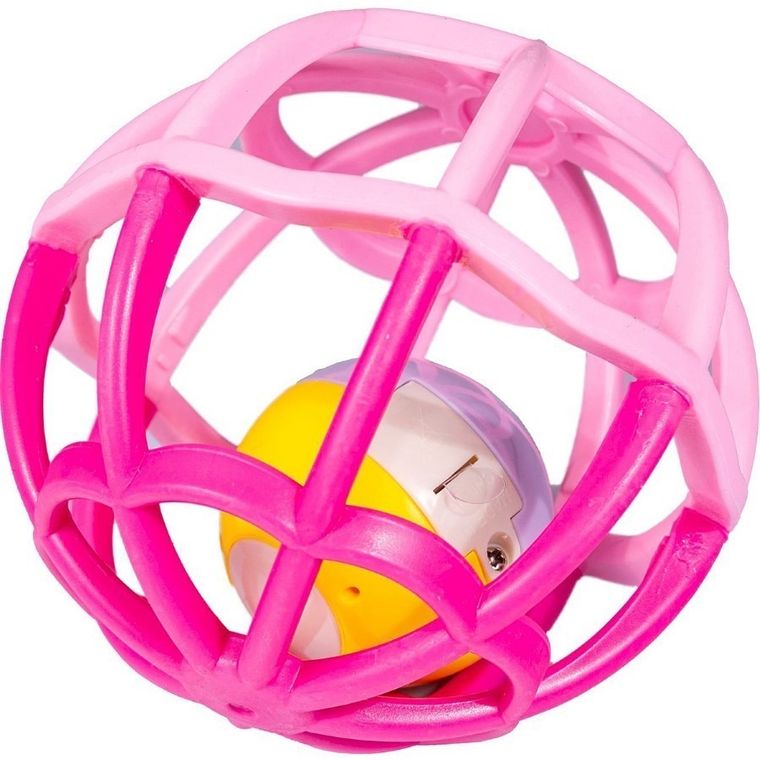Smily Play, Świecąca piłeczka, grzechotka, różowa