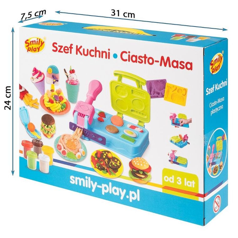 Smily Play, szef kuchni, masa plastyczna z akcesoriami