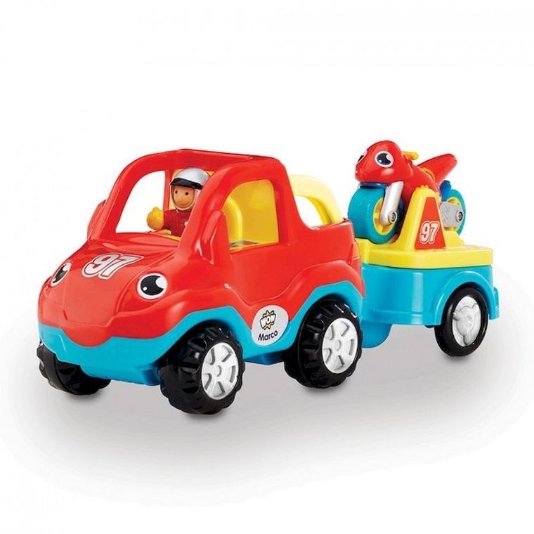 Smily Play, Wow, Marco, figurka, auto z przyczepą i motocyklem