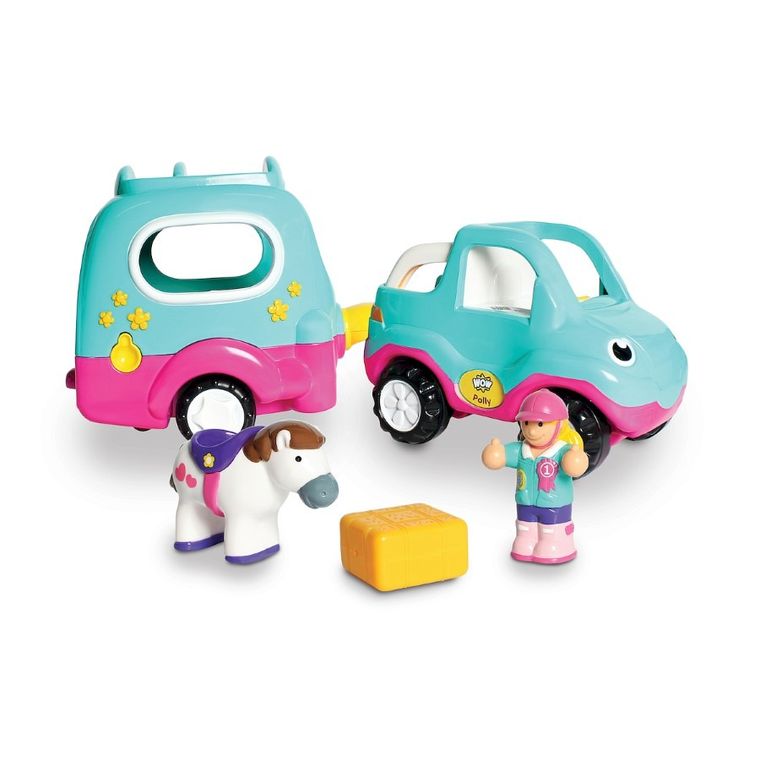 Smily Play, Wow, Polly, figurki i auto z przyczepą dla kucyka