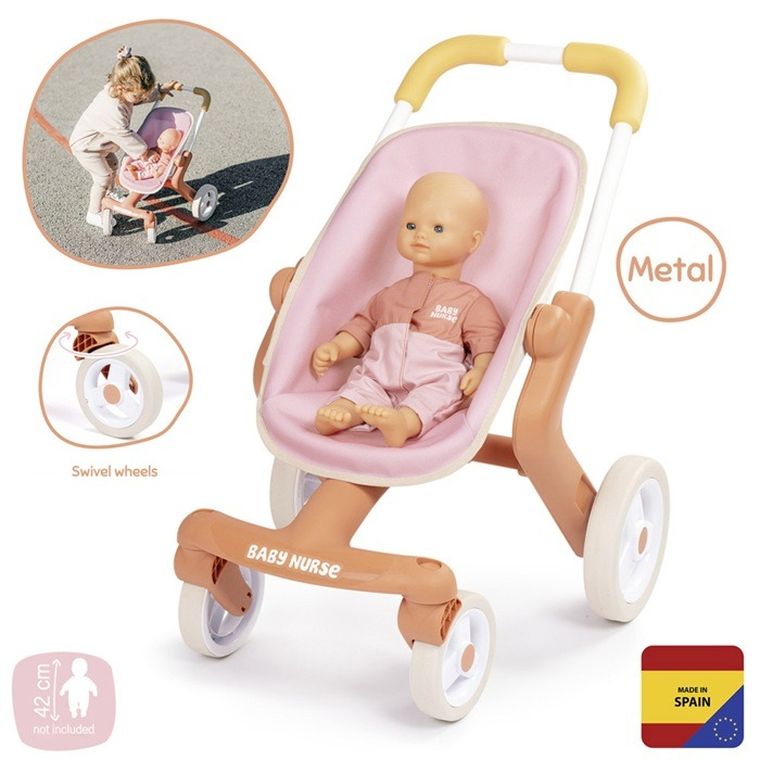 Smoby, Baby Nurse, Mój pierwszy wózek spacerówka dla lalek