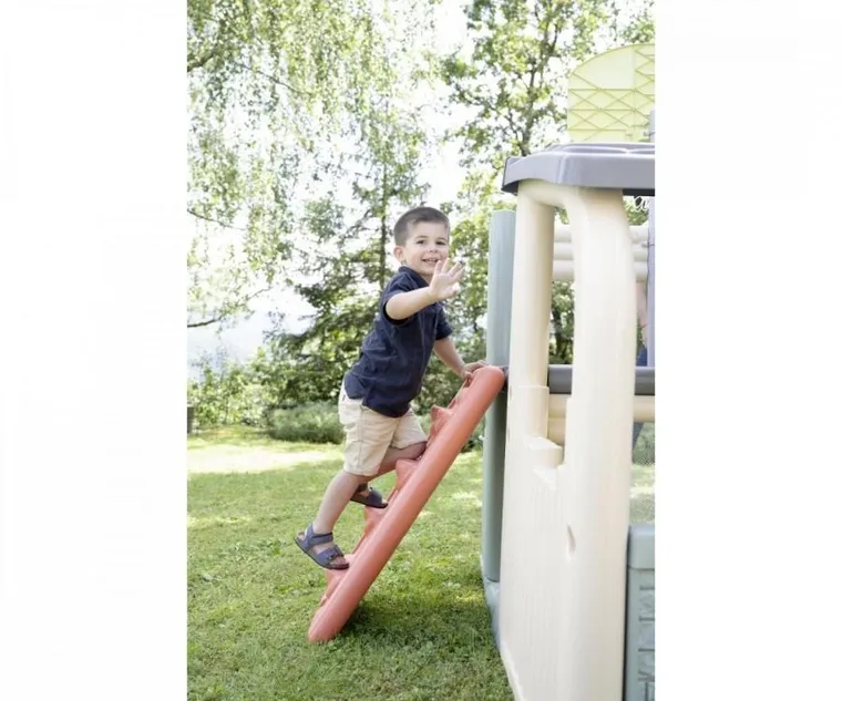 Smoby, Centrum zabaw, domek ogrodowy ze zjeżdżalnią