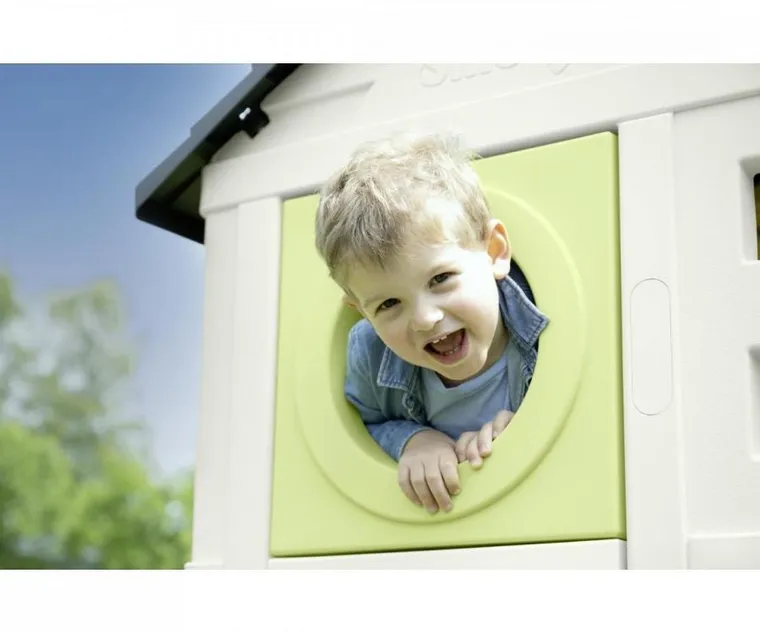 Smoby, domek ogrodowy na palach ze zjeżdzalnią