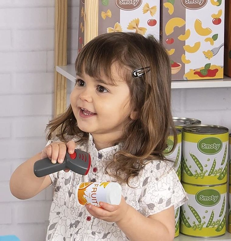 Smoby, kasa elektroniczna ze skanerem, mała