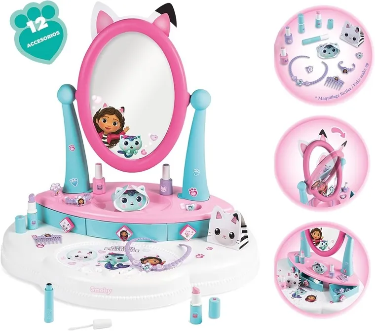 Smoby, Koci domek Gabi, toaletka z akcesoriami