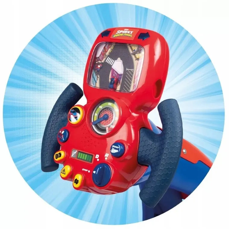 Smoby, Spidey i super-kumple, symulator jazdy