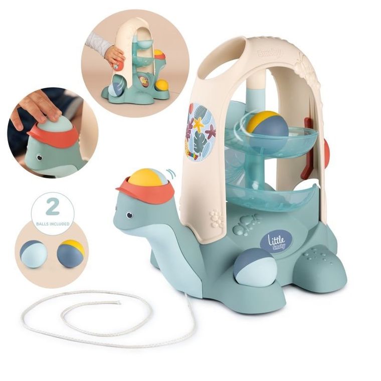 Smoby, żółw do ciągnięcia, 2w1