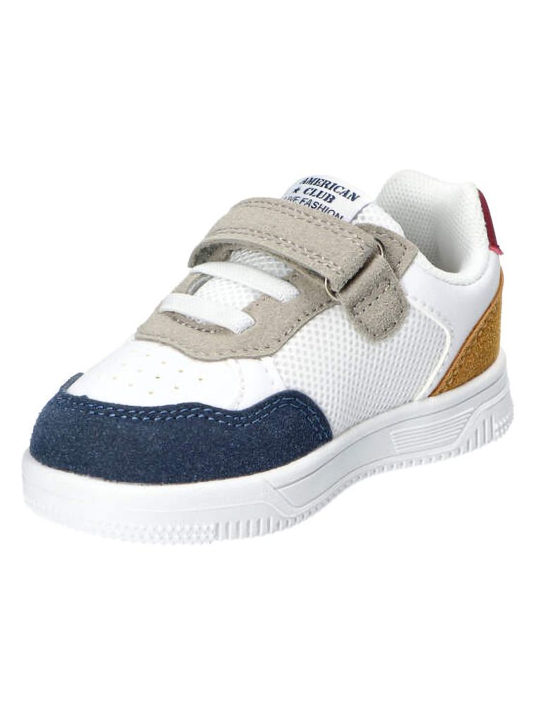 Sneakersy chłopięce, granatowe, skórzana wkładka, American Club