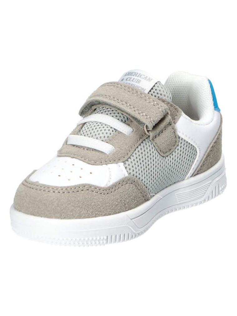Sneakersy chłopięce, szare, skórzana wkładka, American Club