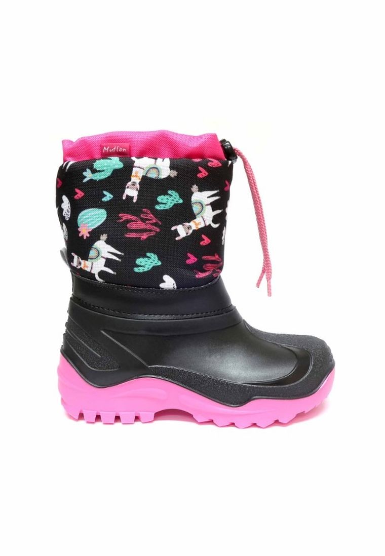 Śniegowce dziewczęce, czarne, Muflon