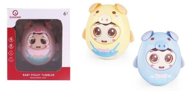 Sobebear, wańka-wstańka z dzwoneczkiem, 1 szt.