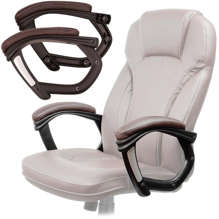 Sofotel, podłokietniki do fotela, brązowe