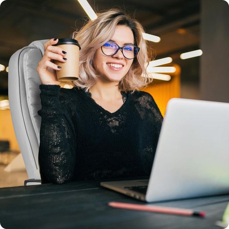 Sofotel, Porto, fotel biurowy, szary