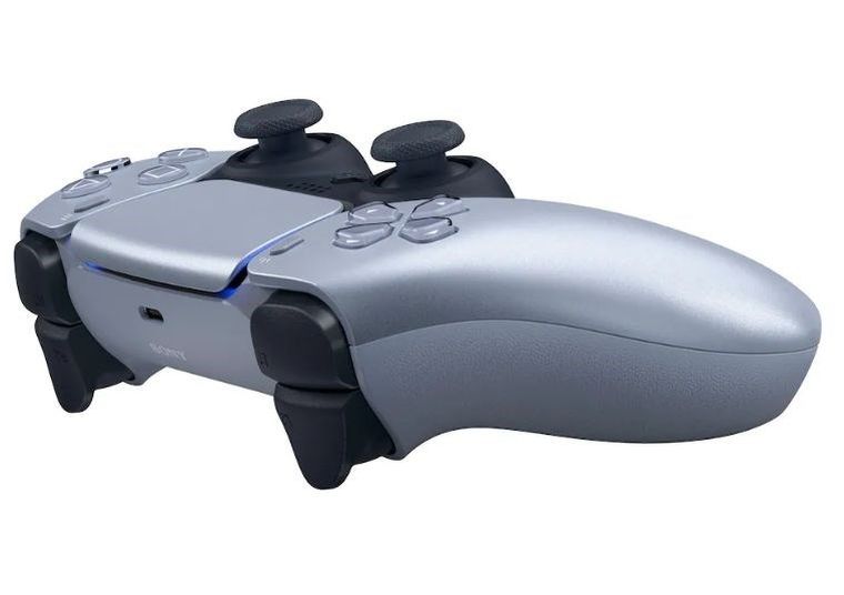 Sony, DualSense, kontroler bezprzewodowy, PS5, srebrny