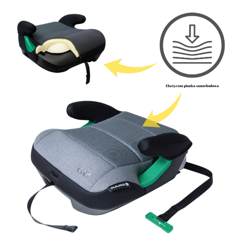 Sorino, Eris, podstawka samochodowa, light grey, 125-150 cm