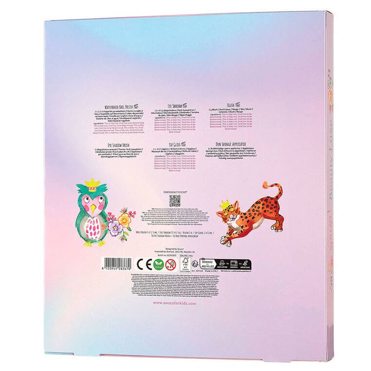 Souza! Beauty Luxe, kosmetyki do makijażu dla dzieci, 13 elementów